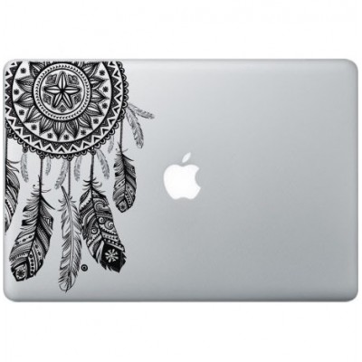 Dromenvanger Macbook Sticker Zwarte Stickers